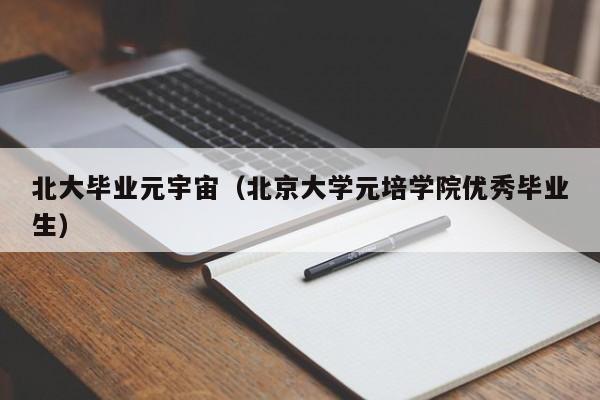 北大毕业元宇宙（北京大学元培学院优秀毕业生）